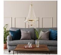 MARKSLOJD LIGHTING - Lampadario In Cristallo A 2 Luci Lampada Da Soffitto In Ottone, E14