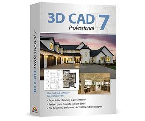 Markt + Technik CAD 3D 7 Professional - Pianifica e progetta edifici dagli schizzi iniziali ai progetti finiti - Software CAD e architettura per Windows 11, 10, 8.1, 7