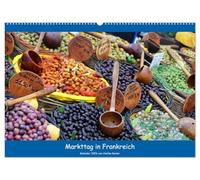 Markttag in Frankreich (Wandkalender 2026 DIN A2 quer), CALVENDO Monatskalender: Einkaufen auf französischen Wochenmärkten