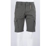 MARKUP BERMUDA CARGO COTONE STRETCH VERDE MILITARE REGULAR FIT LEGGERO