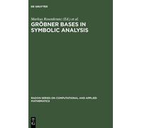 Markus Rosenkranz Gröbner Bases in Symbolic Analysis (Copertina rigida)