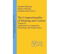 Markus Werning Applications to Linguistics, Psychology and Ne (Copertina rigida)