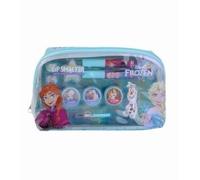 Lip Smacker Frozen Essential Makeup Bag, Set di Trucchi Frozen per Bambina con Lucidalabbra, Ombretti Luminosi, Applicatori e Accessori per un Look da Principessa Disney