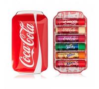 Lip Smacker Coca-Cola Collection, Set di 6 Burrocacao Assortiti dai Gusti Autentici Coca-Cola