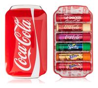Lip Smacker Coca-Cola Collection, Set di 6 Burrocacao Assortiti dai Gusti Autentici Coca-Cola