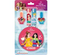 Lip Smacker Princess Beauty Pocket Collection, Set Trucchi Bambina Principesse Disney, 4-Pezzi, Lucidalabbra e Smalti, Astuccio delle Principesse Disney, Regali Principesse Disney