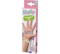 MARKY C169900 - Set di bracciali di sicurezza per bambini, resistenti agli strappi, impermeabili, scrivibili, 10 braccialetti di emergenza e 1 pennarello permanente