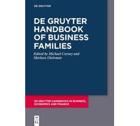 Marleen Dieleman De Gruyter Handbook of Business Families (Copertina rigida)