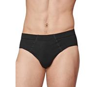Marlene 3 Slip Intimo Uomo in Cotone Elasticizzato con Bordo ricoperto Mutande Colorate e Bianche Taglie Forti Fino a 10/XXXXXL Made in Italy (Nero, 3/S)