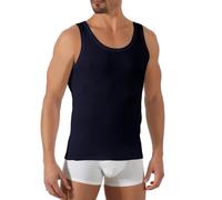 MARLENE Canotta Intima da Uomo in Cotone Elasticizzato Canottiera Spalla Larga Aderente Bianca Vogatore Made in Italy (Blu, L)