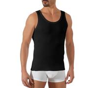 MARLENE Canotta Intima da Uomo in Cotone Elasticizzato Canottiera Spalla Larga Aderente Bianca Vogatore Made in Italy (Nero, XXL)