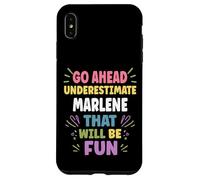 MARLENE Personalized Women's Gift Custom MARLENE Custodia per iPhone XS Max