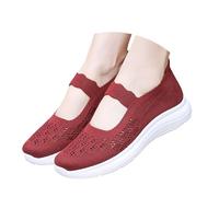 Marlene - Scarpe da ginnastica estive da donna, leggere, traspiranti, senza lacci, eleganti, comode, piatte, per il fitness, leggere, in rete, per il tempo libero, per camminare, da corsa