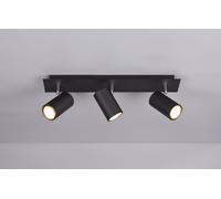 MARLEY BARRA 3 SPOTS CILINDRI NERO CM48 3 LUCI ATTACCO GU10