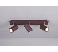 MARLEY BARRA 3 SPOTS CILINDRI RUGGINE CM48 3 LUCI ATTACCO GU10
