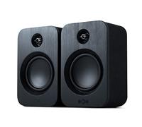 Marley House of Get Together Duo Altoparlanti da Scaffale - Bluetooth con ingresso AUX, compatibili con giradischi e lettori di vinili, altoparlanti attivi HD, design sostenibile, Nero