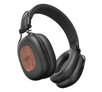 Marley House of Positive Vibration Rebel Cuffie Wireless ANC, Over-Ear Bluetooth, con Cancellazione Adattiva del Rumore, Autonomia 130 Ore, IPX5, Driver da 40mm, Materiali Sostenibili, Nero