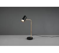 Lampada MARLEY spot cilindro ottone satinato + nero 512400108