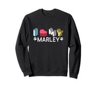 Marley Nome Cane Personalizzato Marley Pet Lover Felpa
