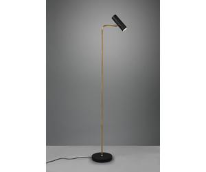 MARLEY PIANTANA SPOT CILINDRO OTTONE SATINATO + NERO H. 151CM 1 LUCE ATTACCO GU10