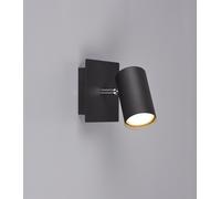 MARLEY SPOT CILINDRO METALLO NERO L. 15CM ATTACCO GU10