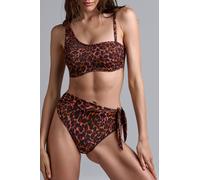 Marlies Dekkers Jungle Diva Brown And Dark Orange Strapless Bikini Top Taglia: 80C | Bikini Outlet | Donna | Marrone