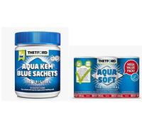 Marlin Blue Carta IGIENICA Camper 6 Rotoli + 15 SACCHETS Ottimo Prodotto per WC Camper, Non intasa e spurga Ottima QUALITA Thetford