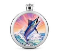 Marlin Fish Swordfish fiaschetta per liquore bottiglia di vino portatile carino in acciaio inox fondine fiaschette