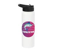 Marlin fuori dall'acqua Pesce spada Pesce vela Pesca Stainless Steel Insulated Water Bottle