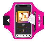 MARLOAR Fascia da Braccio Running per Smartphone | Bracciale sport regolabile antiscivolo - Per telefoni fino a 6,7" (ROSA, 6,7")