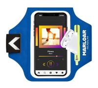 MARLOAR Porta cellulare corsa 6,7" - Fascia da braccio running regolabile antiscivolo, schermo touch - Compatibile con iPhone 16/15/14/13 (6,7") e compatibile con Samsung Galaxy S24/S23/S22