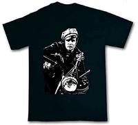 Marlon Brando T-Shirt Wild One Motorbike Biker Black XL