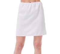 Marlon Maya-Sottoveste in Raso, 45,7 cm Gonna, Bianco, 12-22 Donna