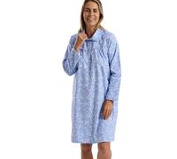 Marlon Womens Candace Brushed Cotton Printed Peter Pan Collar Nightgown Camicia da Notte Donna