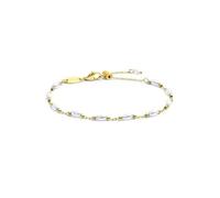 MARLU' Bracciale in Acciaio Inossidabile con Perle Bianche e Sfere Dorate, Stile Elegante, Chiusura Regolabile, Donna