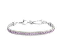 MARLU' Bracciale tennis zirconi baguette catena snake squadrata 31BR0009-LF