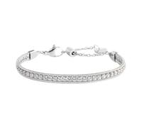 MARLU' Bracciale tennis zirconi baguette catena snake squadrata 31BR0009-W