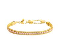 MARLU' Bracciale tennis zirconi baguette catena snake squadrata 31BR0009G-LF
