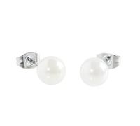 Marlù Gioielli Orecchini Perla Riflessi 5OR0040W-8, 2 Count, Minimale, Dangle, Perlina, Polished