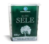 Marmara Birlik Dry Cured Black Olives Kuru Sele Zeytin Salamura Turca - 800gr