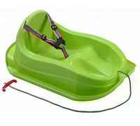 Marmat - Slitta per bambini con cintura di sicurezza, fino ai 3 anni, verde, Länge [cm]: 71; Breite [cm]: 52; Höhe [cm]: 28,5