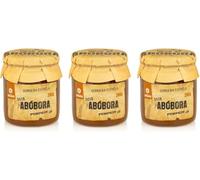 Marmellata di zucca - Confezione da 3 vasetti da 280 g - Gusto delizioso - Ideale per dessert e colazioni - Senza coloranti né conservanti - Prodotto gourmet di origine portoghese