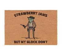 Marmellate Di Fragole Ma Il Mio Glck No Divertente Rana Cowboy Zerbino Ingressomodernozerbinoasciugatura Rapidatappetino Antiscivoloingressocucinainterno40 X 60Cm