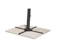 Set Marmette Ombrellone 50 X 50 Cm Cemento Eco