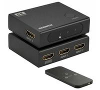 Marmitek AS38 - Switch HDMI 8K60 4K240 gaming 3 ingressi 1 uscita | Commutatore HDMI 2.1 per PS5, Xbox e monitor, 120/144/165/240Hz, 48 Gbps, commutazione automatica, VRR, ALLM e DSC
