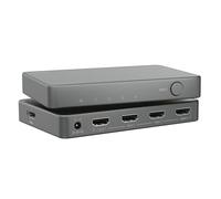 Marmitek AS48 - Switch HDMI 8K60 4K120 gaming 4 ingressi 1 uscita | Commutatore HDMI 2.1 per PS5, Xbox e gaming, 48 Gbit/s, VRR, ALLM, QMS, QFT, commutazione automatica e telecomando