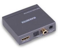 HDMI Audio Extractor - Marmitek Connect AE14 - Estrattore Convertitore HDMI - 4K - ARC - Segnale Audio dal Cavo HDMI - Usa il canale ARC sul sistema audio senza ARC, antracite