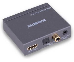 MARMITEK Connect AE14, Convertitore HDMI, Estrattore audio 4K, ARC, Segnale audio dal cavo HDMI, Usa il canale di ritorno audio sul sistema audio senza ARC, colore antracite