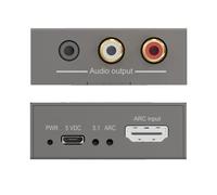 Marmitek HDMI Audio Extractor CEC Connect ARC13 - Supporta il controllo del volume tramite CEC - Convertitore HDMI - Interfaccia Audio HDMI - Estrattore Audio HDMI