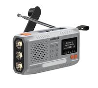 Marmitek RESQ 100 - Radio d’emergenza DAB+/FM solare a manovella USB-C